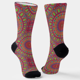 Chaussette Bright Socks Fractal Seamless Patterns 0042105