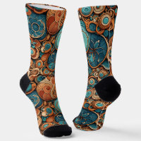 Bright Socks Motifs Sans Couture Élaborés 0039390