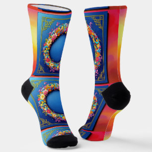 Chaussette Bright Socks Motifs Sans Couture Élaborés 0039410