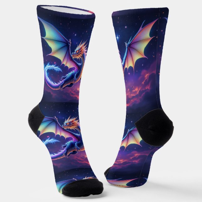 Chaussette Bright Socks RANDOPIX Night Dragon 0039502 (Angulaire)
