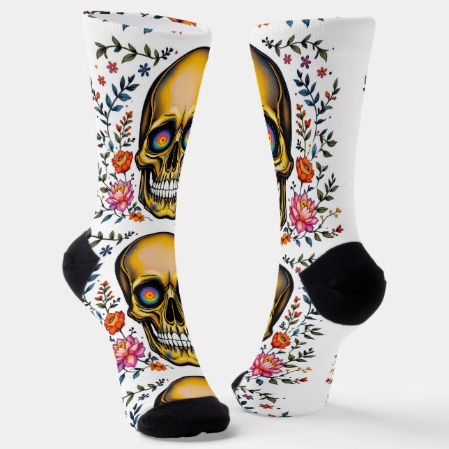 Chaussette Bright Socks Skull Pics 0037639 (Angulaire)