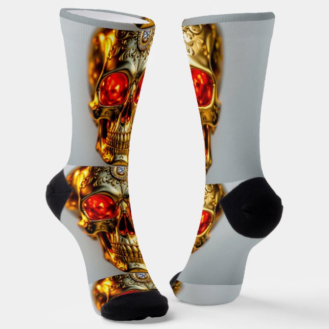 Chaussette Bright Socks Skull Pics 0037643 (Angulaire)