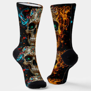 Chaussette Bright Socks Skull Pics 0037647