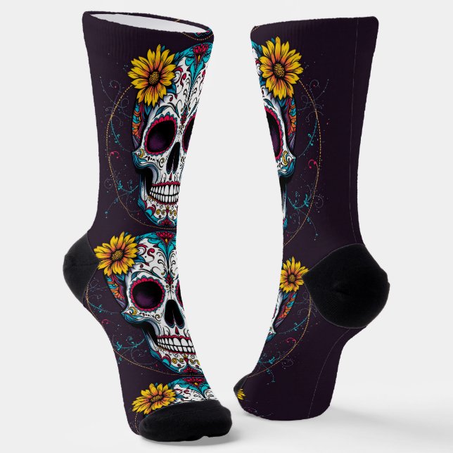 Chaussette Bright Socks Skull Pics 0037649 (Angulaire)