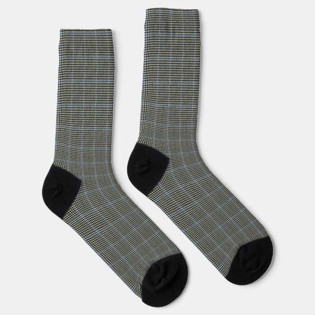 Chaussette Buccleuch Blue Black Chek Original Tartan écossais (Droite)