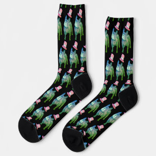 Chaussette Bulldog français avec chaussettes de chapeau