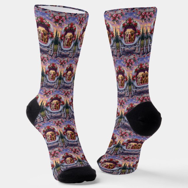 Chaussette Bullmastiff Saint-Valentin  (Angulaire)