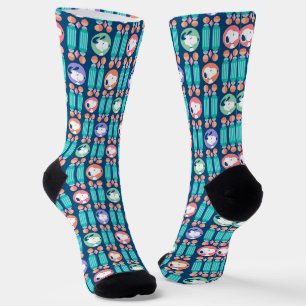 Chaussette cacahuètes   Snoopy Dark Blue Deco Dreams Motif