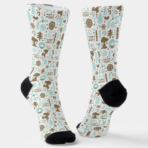 Chaussette cacahuètes   Snoopy Frosty Motif de Noël