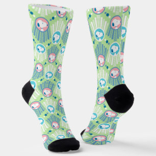 Chaussette cacahuètes   Snoopy Mint Green Deco Dreams Motif
