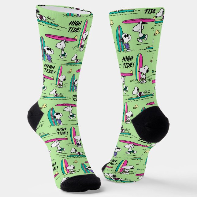 Chaussette cacahuètes | Snoopy Ocean High Tide Motif (Angulaire)