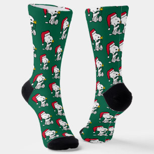 Chaussette cacahuètes Snoopy Père Noël & Woodstock Cadeau