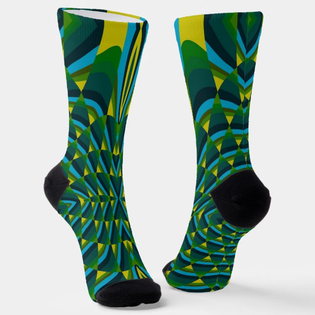 Chaussette Cactus Abstrait (Angulaire)