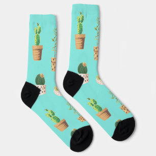 Chaussette Cactus Succulents de Dessert Vert dans les pots