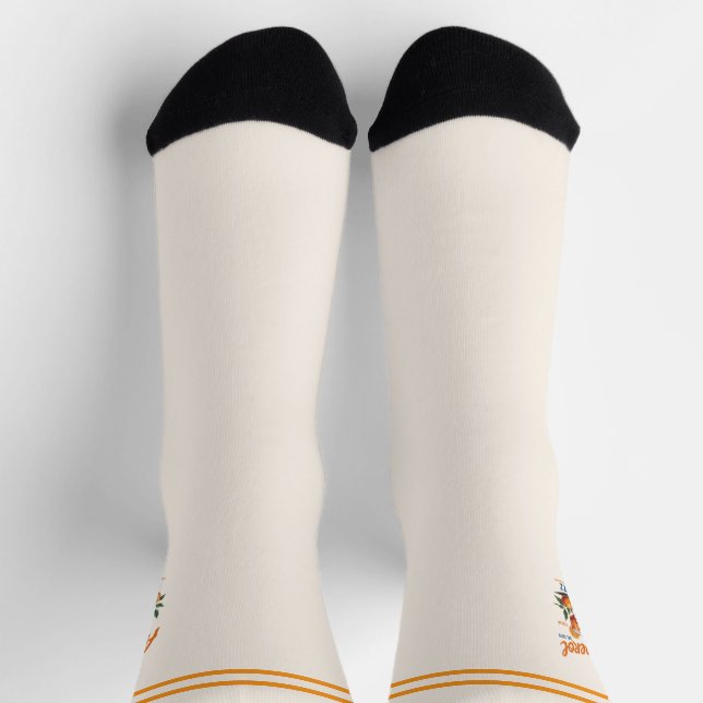 Chaussette Cadeau amusant pour amateur de cocktails rétro Ape (Haut)