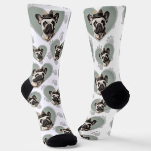 Chaussette Cadre pour les amoureux de chiens avec une photo a