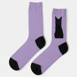 Chaussette Calcetines sostenibles gato negro místico