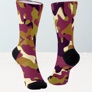 Chaussette Camouflage camo clothes purple women