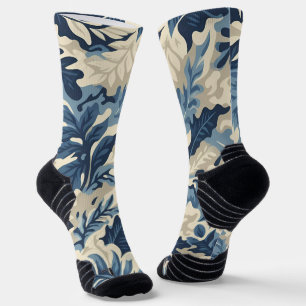 Chaussette Camouflage Feuilles Abstraits
