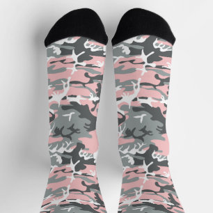 Chaussette Camouflage rose et gris, Militaire, Armée