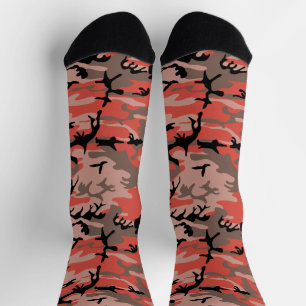 Chaussette Camouflage rouge et Brown, Armée