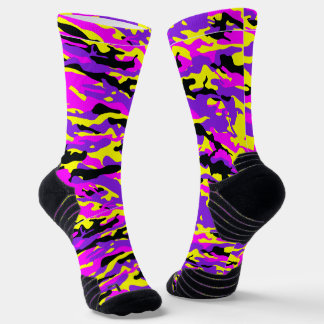 Chaussette Camouflage sauvage violet