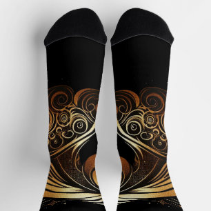 Chaussette Capricorne Zodiaque Cheval en Or Astrologie