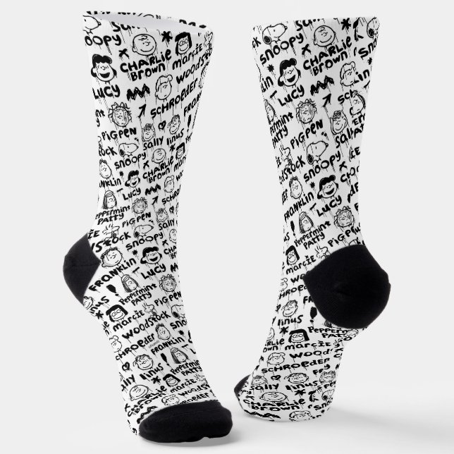 Chaussette Caractères arachide Motif Graffiti (Angulaire)