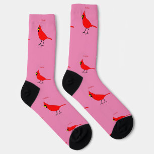 Chaussette Cardinal rouge oiseau Thunder_Cove