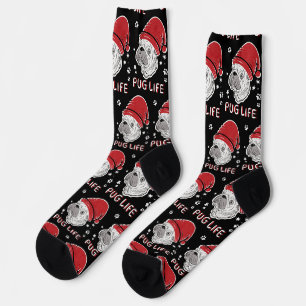 Chaussette Carlin Vie Animal Père Noël Noël