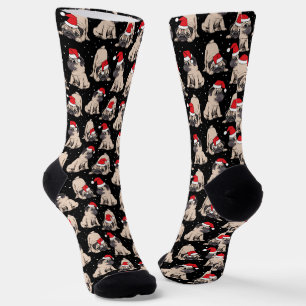 Chaussette Carlins en Santa Hats Motif de Noël