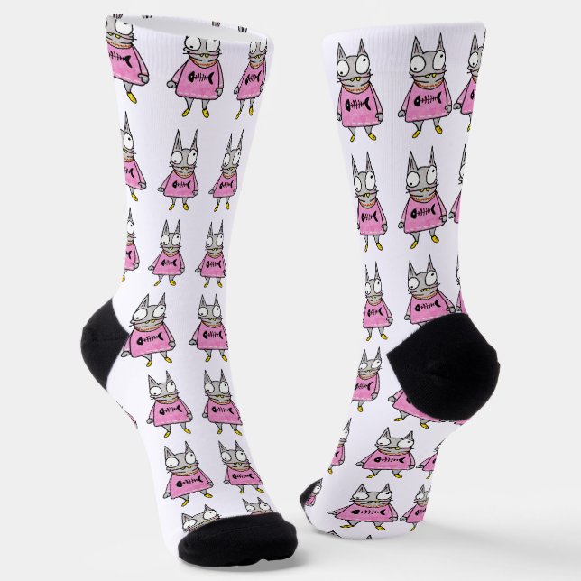 Chaussette Cartoon Kitten (Angulaire)