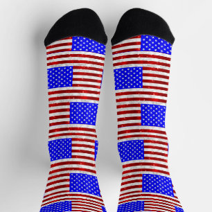 Chaussette Célébration du 4 juillet - Drapeau des États-Unis 