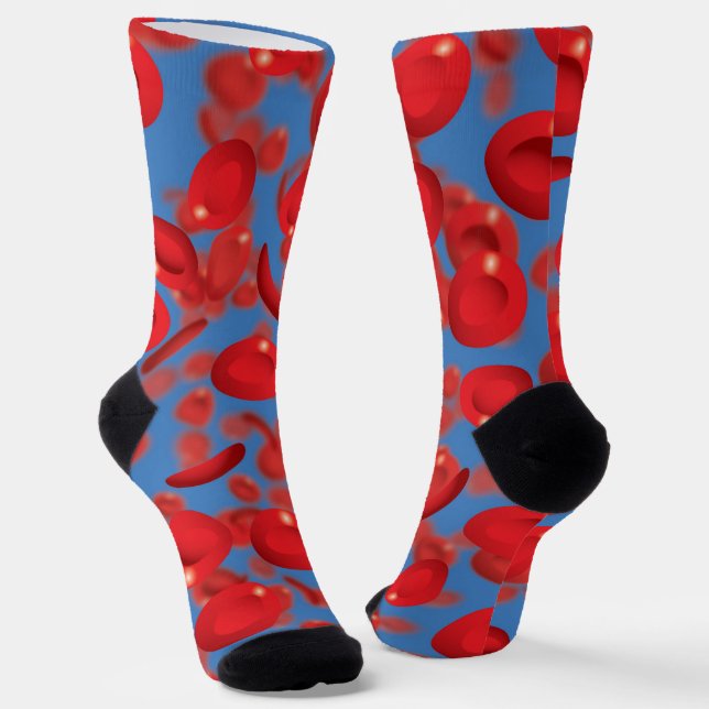 Chaussette Cellules de sang rouge Cool moderne (Angulaire)