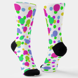 Chaussette Cercles abstraits sans couture amusant confetti po
