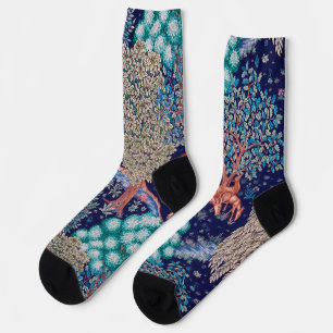 Chaussette Cerfs dans la forêt, William Morris