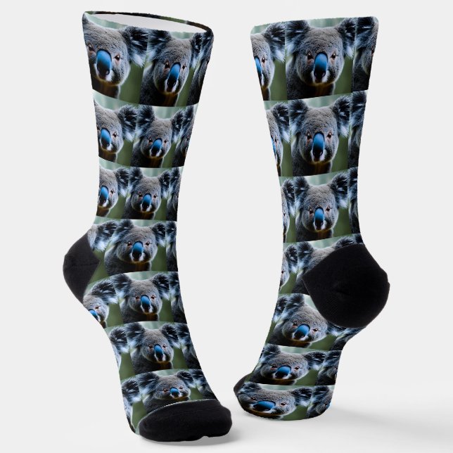 Chaussette Cet Ours Koala Aime Un Selfie, Des Chaussettes D'É (Angulaire)