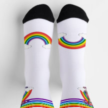 Cette Chaussettes De Fierté De Soins Nues