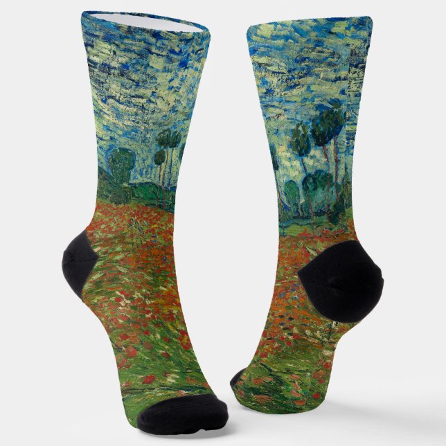 Chaussette Champ de pavot - Vincent van Gogh (Angulaire)