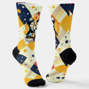 Chaussette Charming Penguin Couple