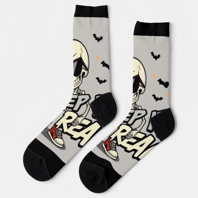 Chaussette Charming Skeleton Chaussettes Halloween - Fun & Un (Gauche)
