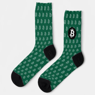 Chaussette Chasseur de Bitcoin vert (Style 2)