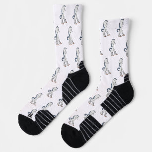 Chaussette Chat Boxeur Urbain en Combattant de Marche en Bask
