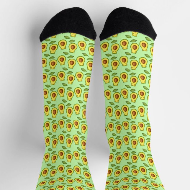 Chaussette Chat vert Avocado