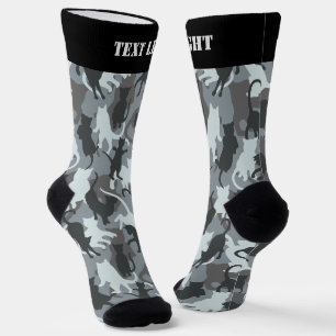 Chaussette Chats Chaussettes Motifs Camouflage urbain