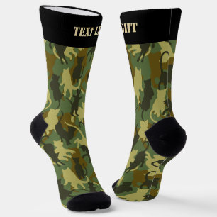Chaussette Chats Chaussettes Motifs Camouflage Woodland