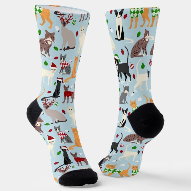 Chaussette Chats de Noël (Angulaire)