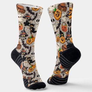 Chaussette Chats drôles de Halloween Fête