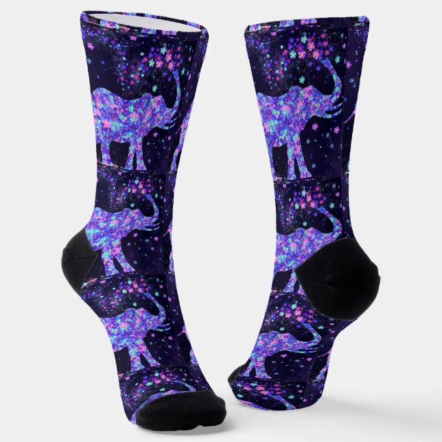 Chaussette Chaussettes à fleurs éléphantes - Spring Joy (Angulaire)