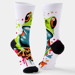 Chaussette Chaussettes à grenouilles tropicales - Chaussettes